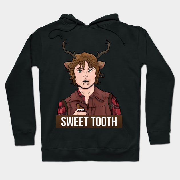 Sweet Tooth (with chocolate) T-Shirt Hoodie by Bruno.Artist 